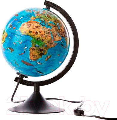 Глобус Globen Зоогеографический с подсветкой / k012100206