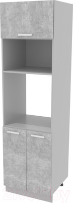 Шкаф-пенал кухонный Интерлиния Компо ПШД-№18-2145 (бетон/бетон)