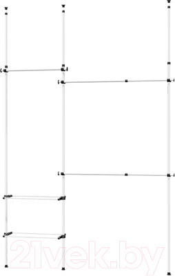 Стойка для одежды Sheffilton SHT-WR22 (белый)