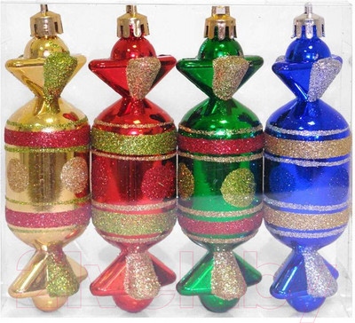 Набор елочных игрушек Волшебная страна PS12-4-1961 / 101711 (4шт)