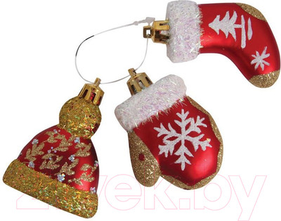 Набор елочных игрушек Волшебная страна Промо PRO3-P / 102144 (3шт)