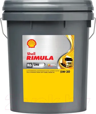 Моторное масло Shell Rimula R6LME 5W30 (20л)