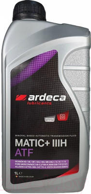 Трансмиссионное масло Ardeca Matic+ III H / ARD020115-001 (1л)