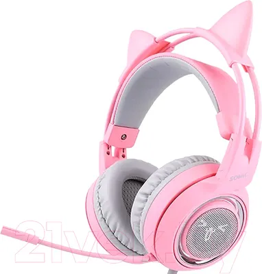 Наушники-гарнитура Somic G9517P (розовый)
