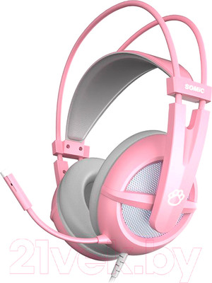 Наушники-гарнитура Somic G238 (розовый)