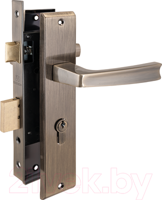 Замок врезной Аллюр Арт ЗВ4-70.09 AB (старая бронза)