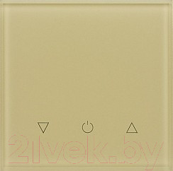 Выключатель DeLUMO Senso 1014 одноканальный трехклавишный сенсорный (классический бежевый)