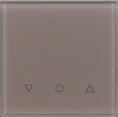 Выключатель DeLUMO Senso 1236 одноканальный трехклавишный сенсорный (светлый коричневый)