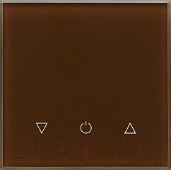 Выключатель DeLUMO Senso 8017 одноканальный трехклавишный сенсорный (темный коричневый)