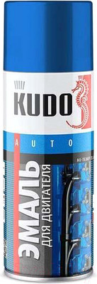 Эмаль автомобильная Kudo Для двигателя KU-5134 (520мл, красный)