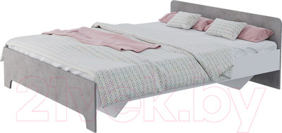 Каркас кровати Горизонт Мебель Victor (белый/бетон)