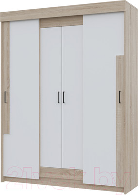 Шкаф-купе Горизонт Мебель Victor 1.6 (сонома/белый)