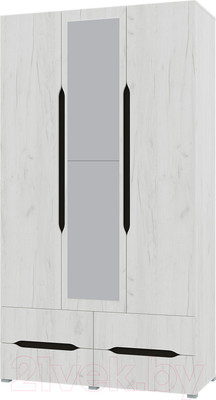 Шкаф Горизонт Мебель Вега 3-х ств. 4 ящика (прованс)