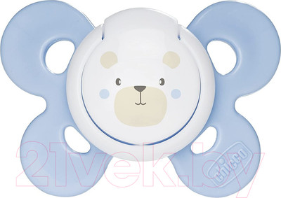 Пустышка Chicco Physio Comfort Мишка / 00074911210000.1 (голубой)