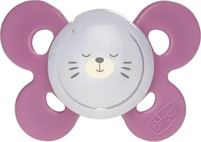 Пустышка Chicco Physio Comfort Котик / 00074915310000.2 (розовый)