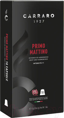 Кофе в капсулах Carraro Primo Mattino стандарта Nespresso (10x5.2г)
