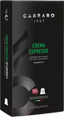Кофе в капсулах Carraro Crema Espresso стандарта Nespresso (10x5.2г)
