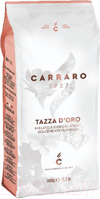 Кофе в зернах Carraro Tazza D`oro 90% арабика, 10% робуста (1кг)