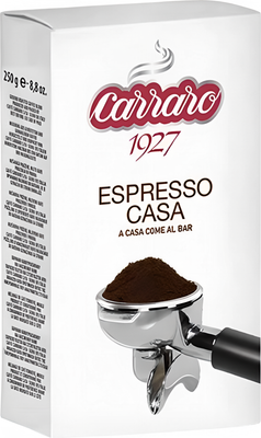 Кофе молотый Carraro Espresso Casa 60% арабика, 40% робуста (250г)