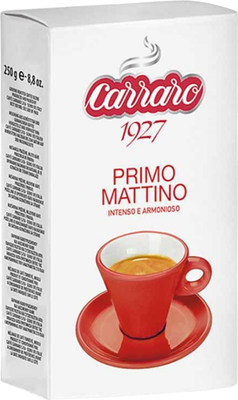 Кофе молотый Carraro Primo Mattino 30% арабика, 70% робуста (250г)