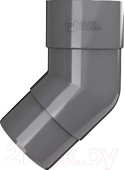 Колено трубы водосточной Технониколь ПВХ 108 градусов / 519641 (серый)