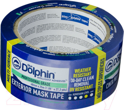 Лента малярная Blue Dolphin MT-PE BL (48ммx50м)
