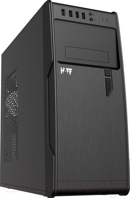 Корпус для компьютера HAFF 2808-U3 500W (черный/серебристый)
