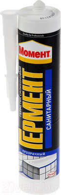 Герметик силиконовый Момент Гермент санитарный (280мл, прозрачный)