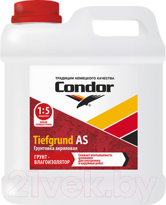 Грунтовка CONDOR Tiefgrund AS (5кг)