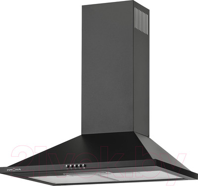 Вытяжка купольная Krona Bella 600 PB / 00013874 (черный)