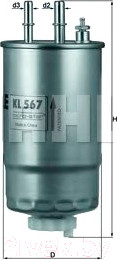 Топливный фильтр Knecht/Mahle KL567