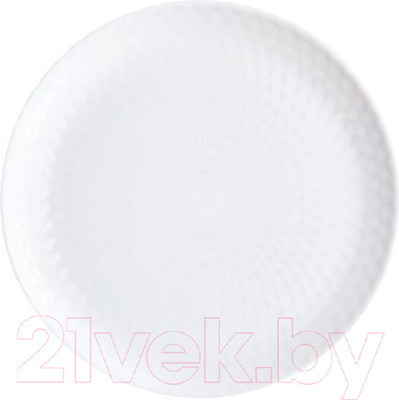 Тарелка столовая обеденная Luminarc Pampille White Q4655