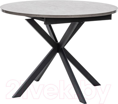 Обеденный стол Импэкс Leset Капри (камень темный/черный)