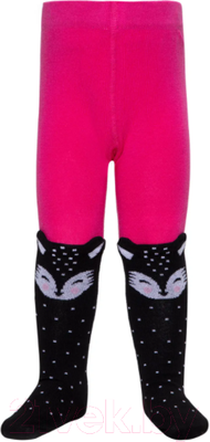 Колготки детские Conte Kids Tip-Top 573 (р.92-98, черный/фуксия)