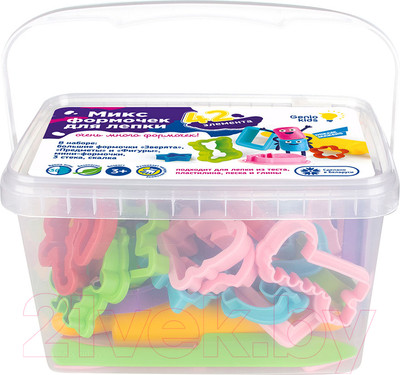 Набор инструментов для лепки Genio Kids Микс формочек для лепки / LEP09