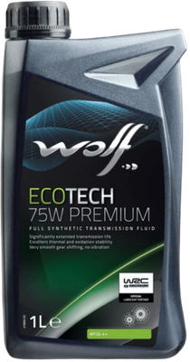 Трансмиссионное масло WOLF EcoTech 75W Premium / 2218/1 (1л)