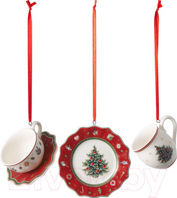 Набор елочных игрушек Villeroy & Boch Toys Delight Decoration. Сервиз / 14-8659-6665