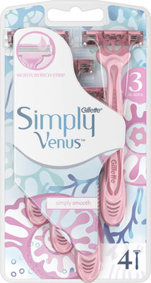 Набор бритвенных станков Gillette Simply Venus 3 одноразовые (4шт)