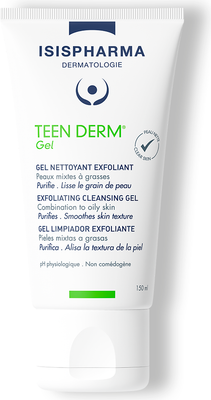 Гель для умывания ISISPHARMA Teen Derm Gel очищающ отшелушив. для комбинирован. и жирной кожи (150мл)