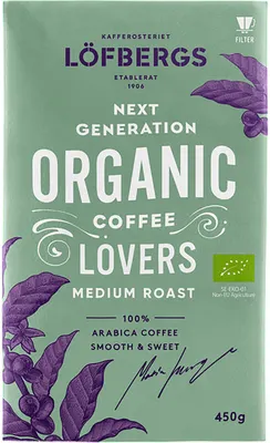 Кофе молотый Lofbergs Organic (450г)