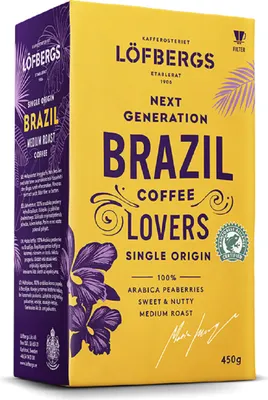 Кофе молотый Lofbergs Brazil Single Origin (450г)