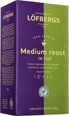 Кофе молотый Lofbergs Medium Roast in Cup (500г)