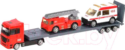 Автовоз игрушечный Пламенный мотор Пожарная охрана, скорая помощь, пожарная машина / 870391