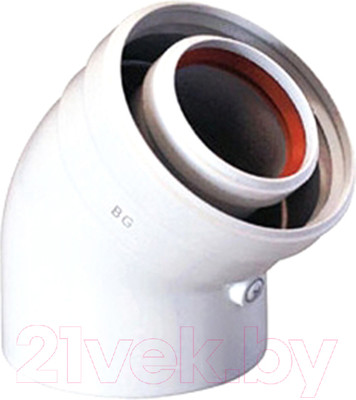 Поворот дымохода Ferroli 60/100 / 90160430 (для коаксиального котла)