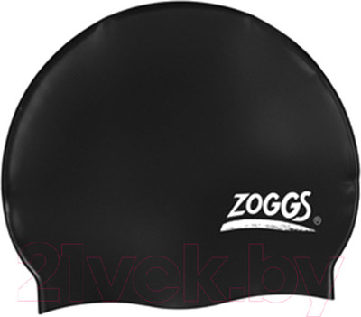 Шапочка для плавания ZoggS Silicone Cap / 300771 (черный)
