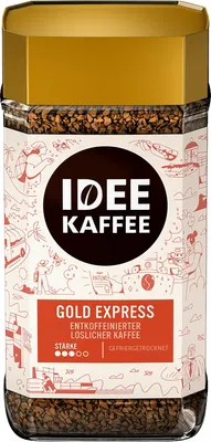 Кофе растворимый Idee Kaffee Gold Express entkoffeiniert (200г)