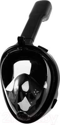 Маска для плавания Onlytop Для снорклинга / 4136089 (L/XL, черный)