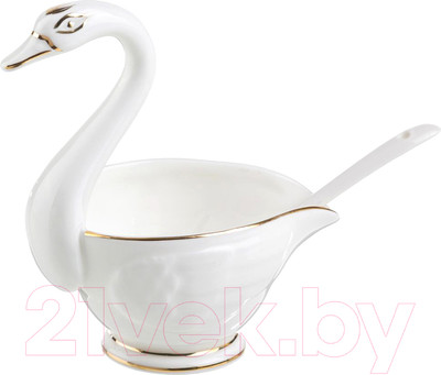 Соусник Lefard Лебедь / 264-452 (с ложкой)