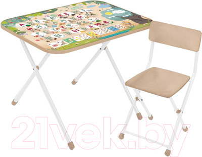 Комплект мебели с детским столом Ника NK-75A/1 Алфавит