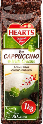 Кофейный напиток Hearts Cappuccino Irish Cream со вкусом Айриш Крим (1кг)